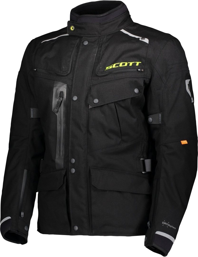 Scott Voyager Dryo Motorrad Textiljacke, schwarz, Gre XL, schwarz, Gre XL