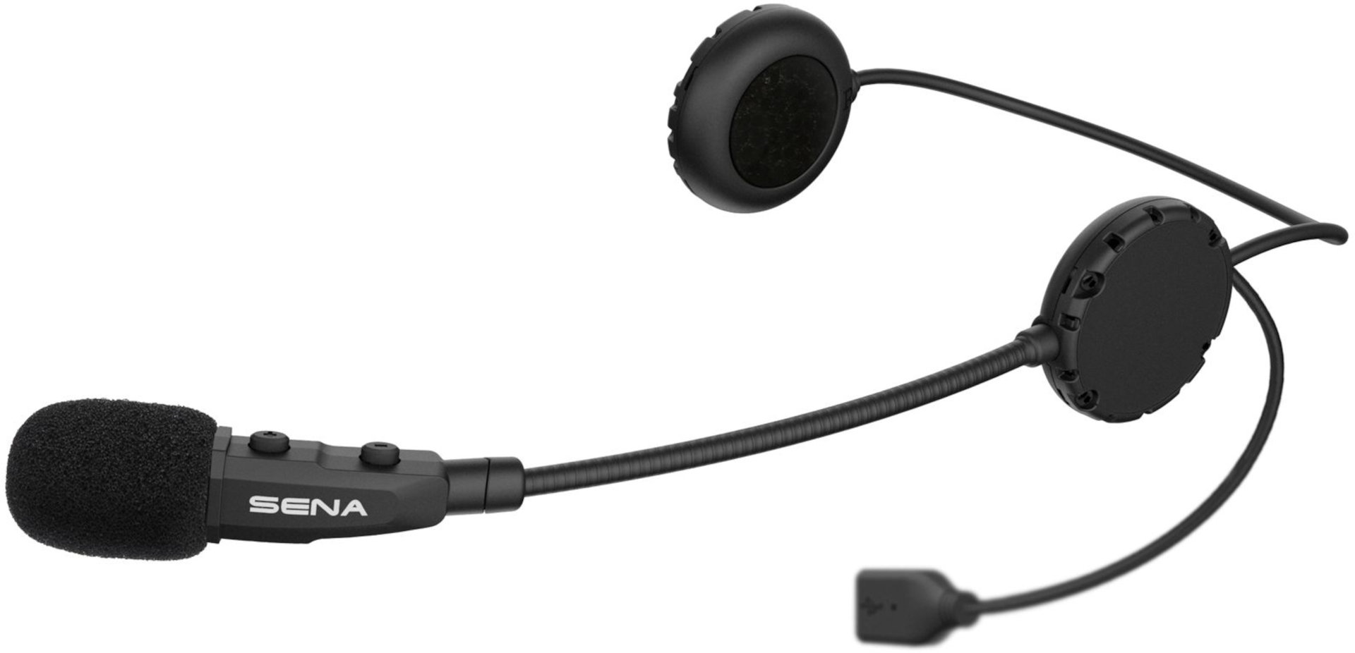 Sena 3S Plus Boom Bluetooth Kommunikationssystem, schwarz, schwarz