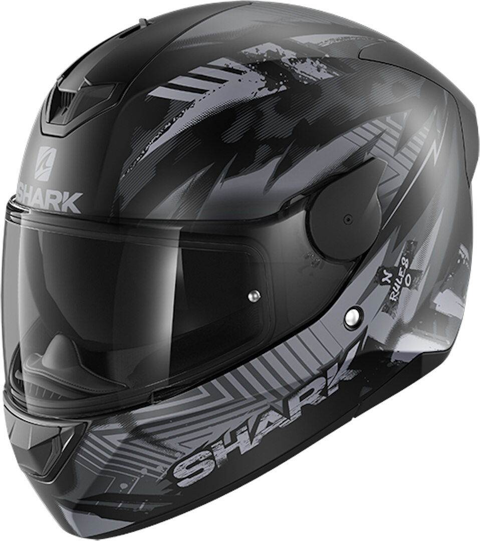 Shark D-Skwal 2 Penxa Integralhelm, schwarz-grau, Gre XL, schwarz-grau, Gre XL