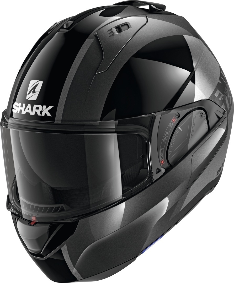 Shark Evo-ES Endless Klapphelm, schwarz-grau, Gre XS, schwarz-grau, Gre XS