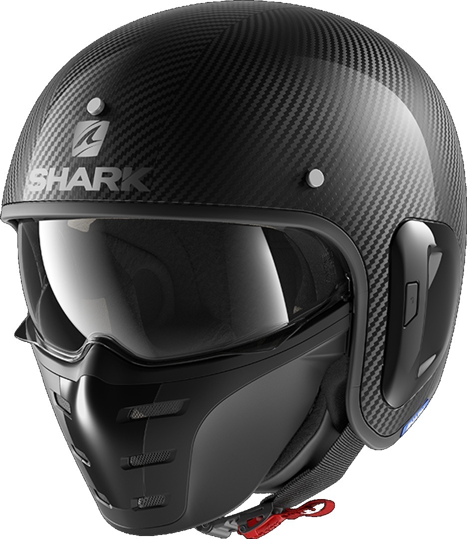 Shark S-Drak 2 Carbon Skin Jethelm, schwarz, Gre 2XL, schwarz, Gre 2XL