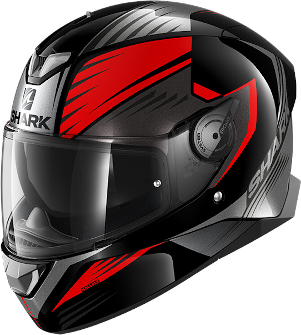 Shark Skwal 2 Hallder Integralhelm, schwarz-rot, Gre L, schwarz-rot, Gre L