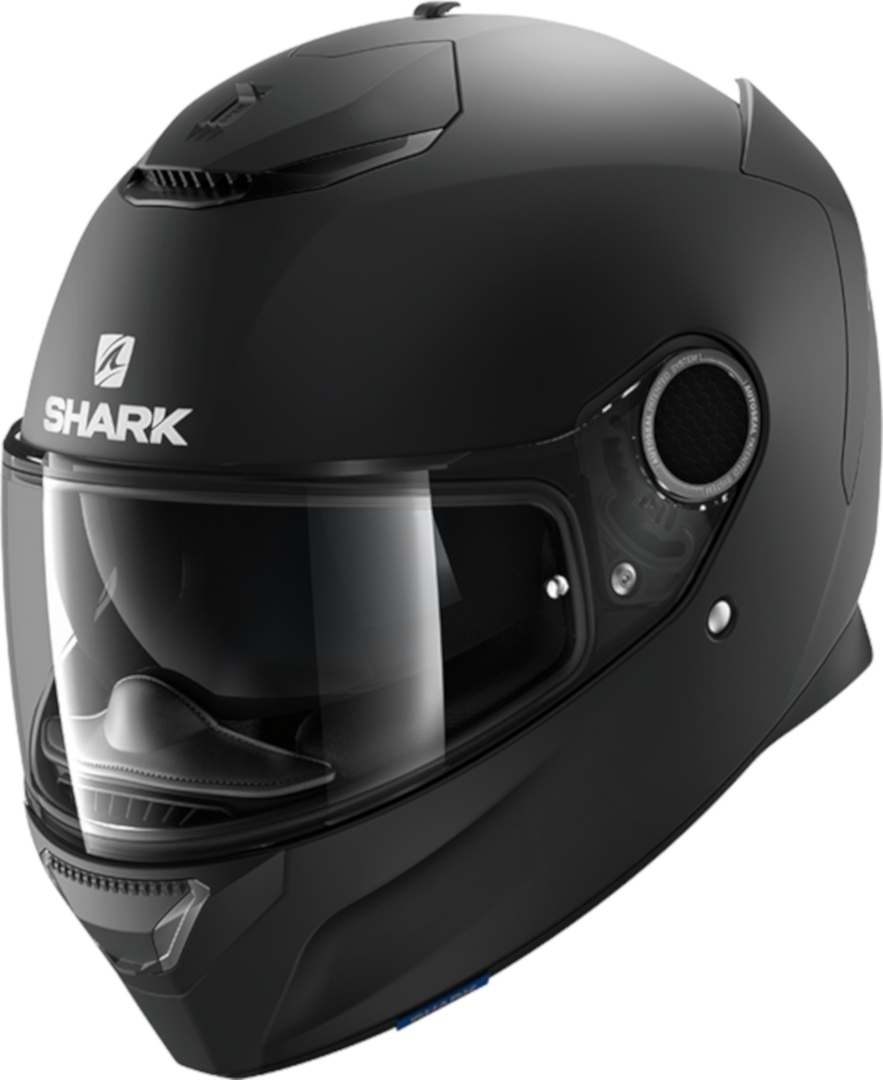 Shark Spartan Blank Mat Helm, schwarz, Größe L, schwarz, Größe L
