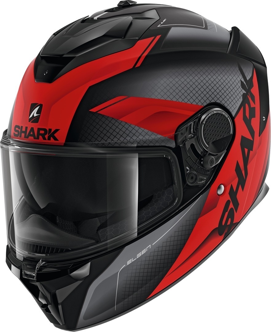 Shark Spartan GT Elgen Helm, schwarz-rot, Größe L, schwarz-rot, Größe L