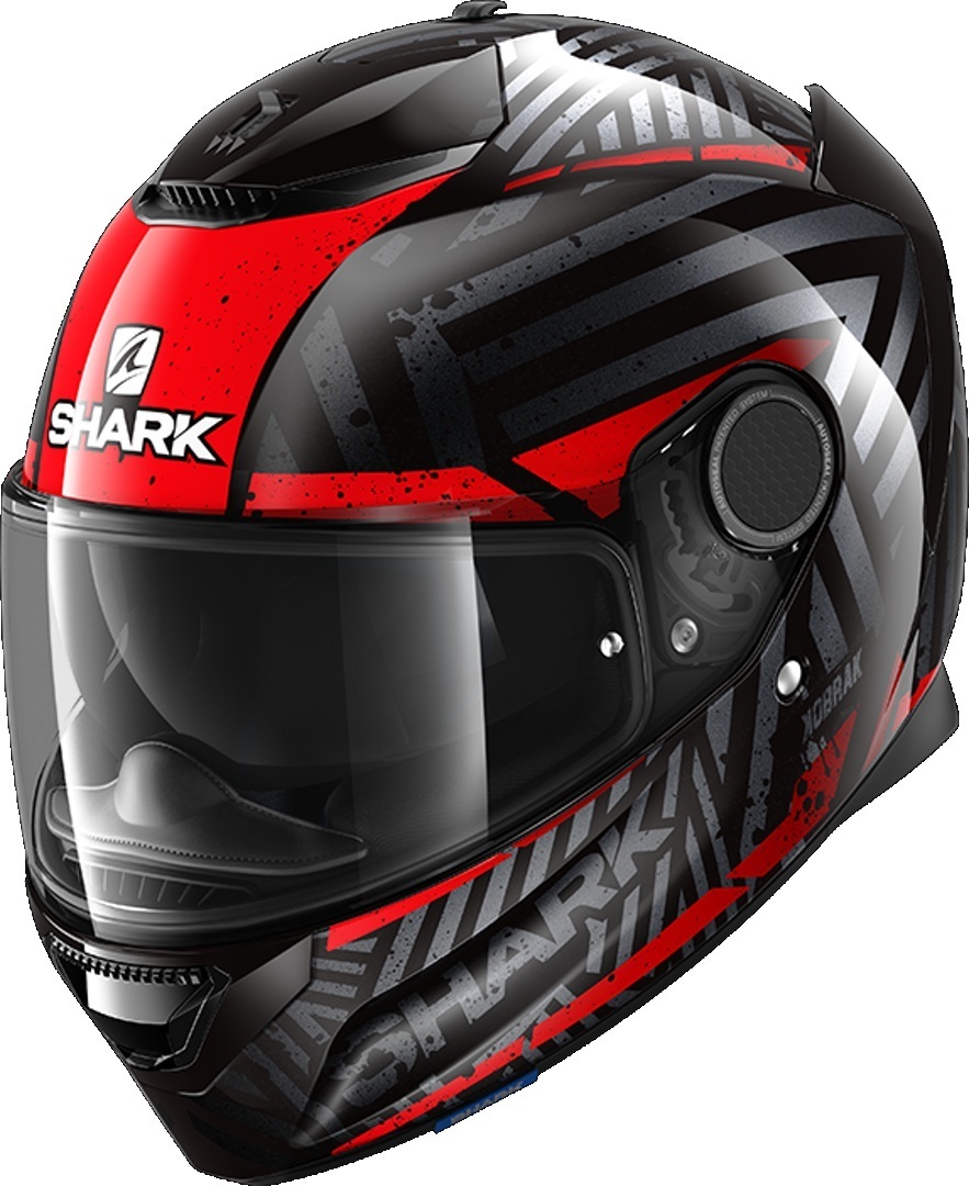 Shark Spartan Kobrak Helm, schwarz-rot, Gre S, schwarz-rot, Gre S