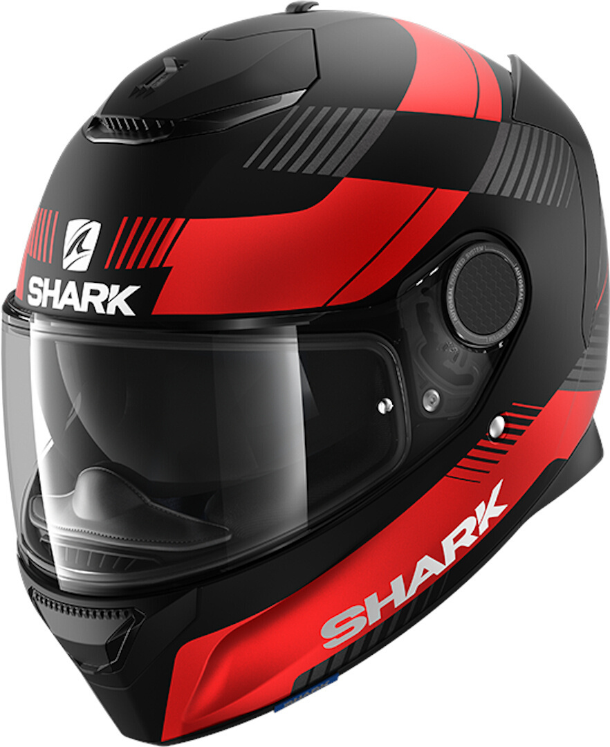 Shark Spartan Strad Integralhelm, schwarz-rot, Größe XL, schwarz-rot, Größe XL