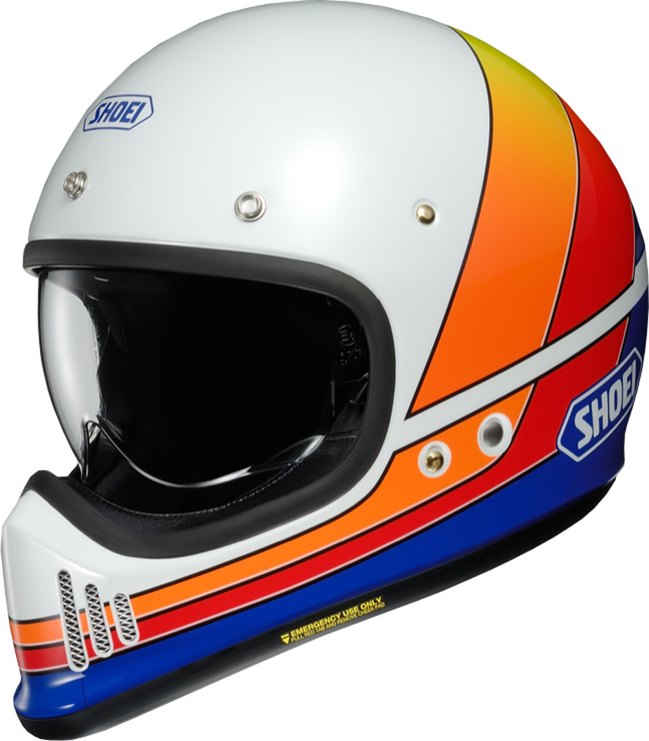 Shoei EX-Zero Equation Helm, weiss-rot-gelb, Gre XL, weiss-rot-gelb, Gre XL unter Sturzhelme