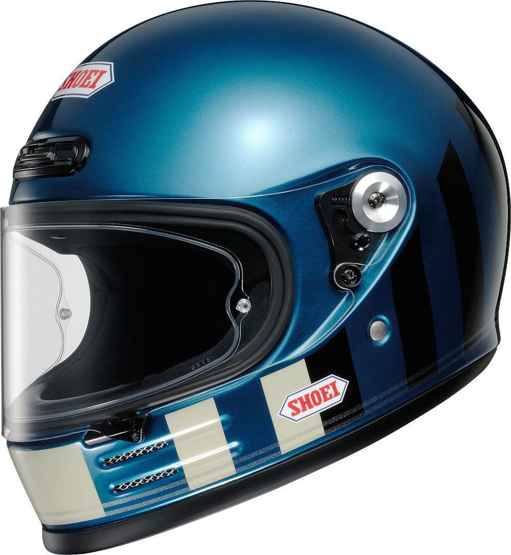 Shoei Glamster Resurrection Helm, schwarz-weiss-blau, Gre L, schwarz-weiss-blau, Gre L