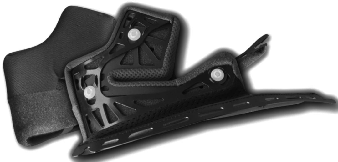 Shoei RYD Wangenpolster, schwarz, Größe 39 39 mm, schwarz, Größe 39 39 mm