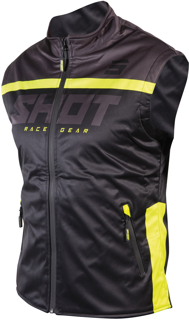 Shot Bodywarmer Lite 2.0 Motocross Weste, schwarz-gelb, Gre XL, schwarz-gelb, Gre XL