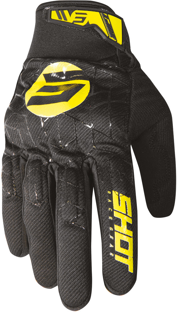 Shot Drift Spider Motocross Handschuhe, schwarz-gelb, Gre 3XL, schwarz-gelb, Gre 3XL