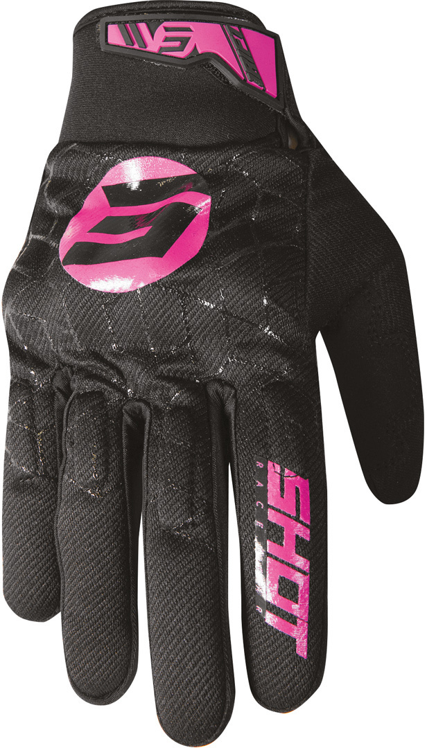Shot Drift Spider Motocross Handschuhe, schwarz-pink, Größe 4XL, schwarz-pink, Größe 4XL