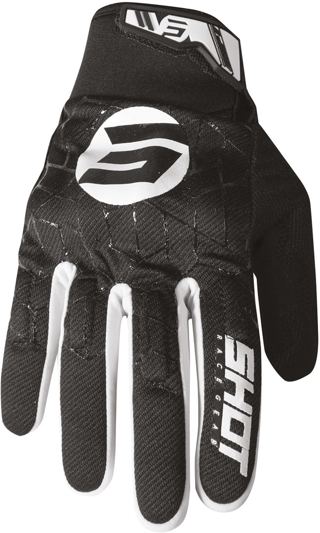 Shot Drift Spider Motocross Handschuhe, schwarz-weiss, Größe 4XL, schwarz-weiss, Größe 4XL