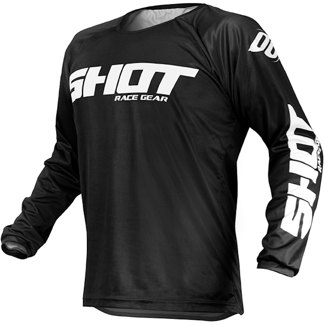 Shot Raw Motocross Jersey, schwarz, Gre XL, schwarz, Gre XL