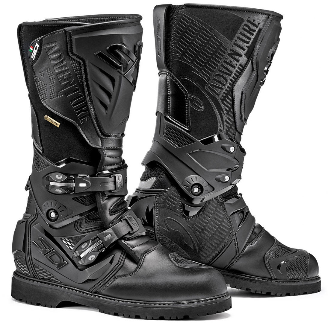 Sidi Adventure 2 Gore-Tex Motorradstiefel, schwarz, Gre 45, schwarz, Gre 45 unter Bekleidung