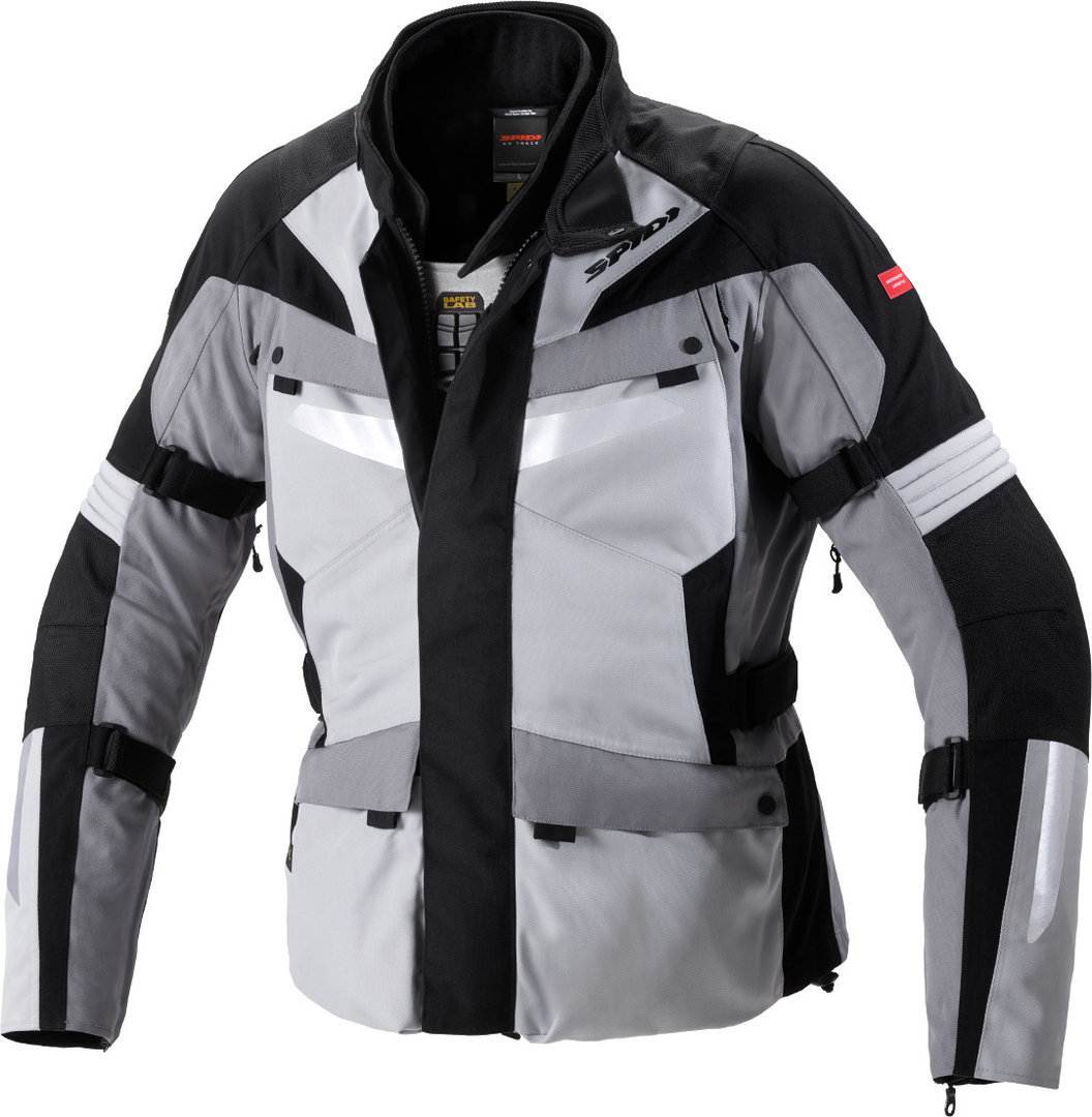 Spidi Alpentrophy H2Out Motorrad Textiljacke, schwarz-grau, Gre 3XL, schwarz-grau, Gre 3XL