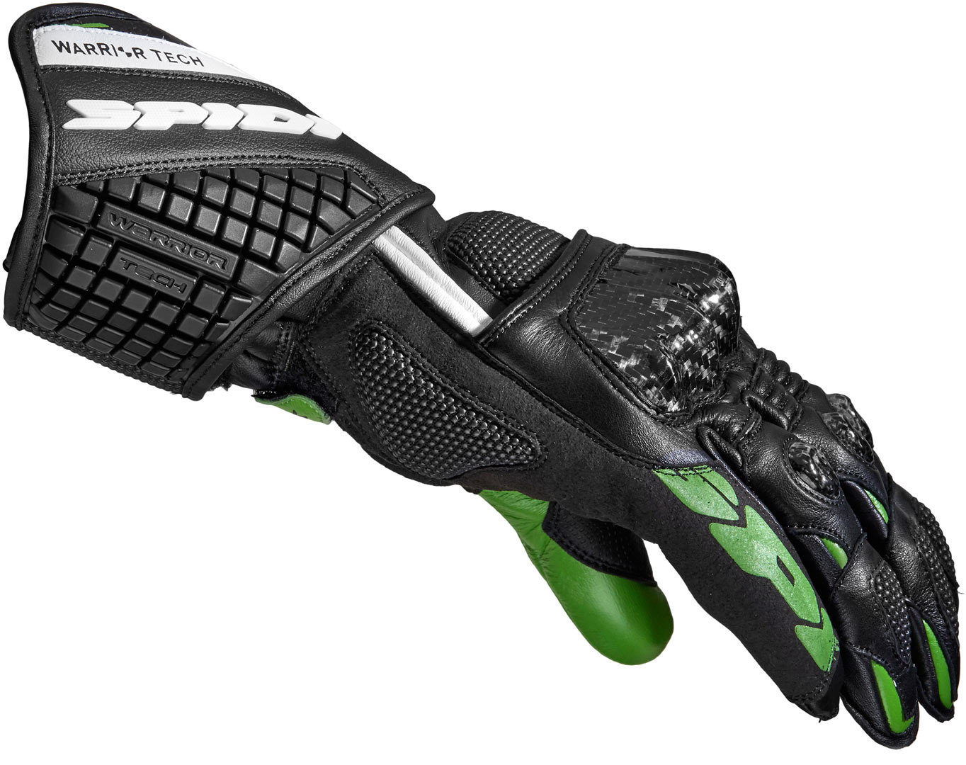 Spidi Carbo 5 Handschuhe, schwarz-grün, Größe 2XL, schwarz-grün, Größe 2XL