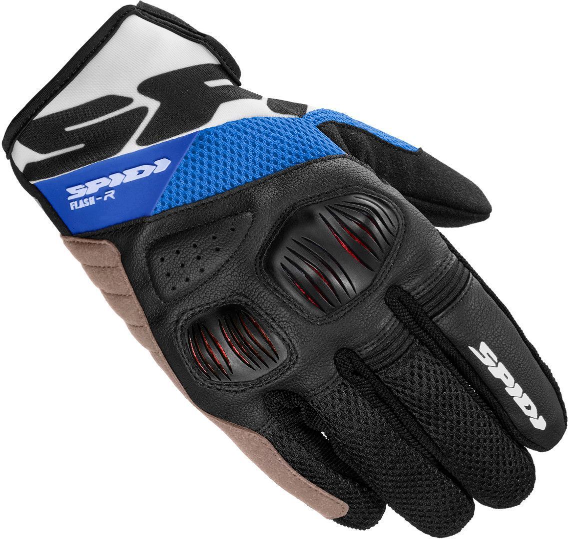 Spidi Flash-R Evo Handschuhe, schwarz-weiss-blau, Gre M, schwarz-weiss-blau, Gre M