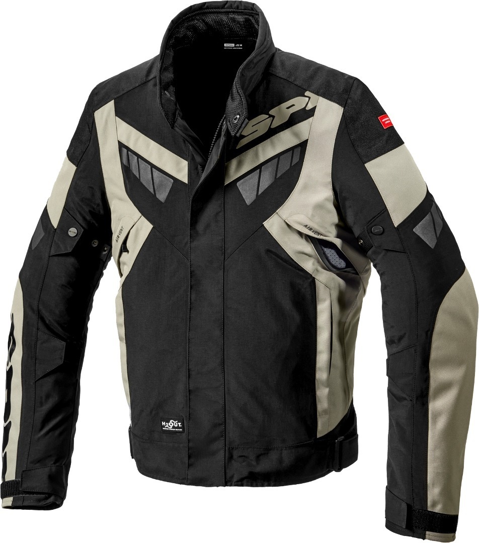 Spidi H2Out Freerider Motorrad Textiljacke, schwarz-beige, Gre 3XL, schwarz-beige, Gre 3XL