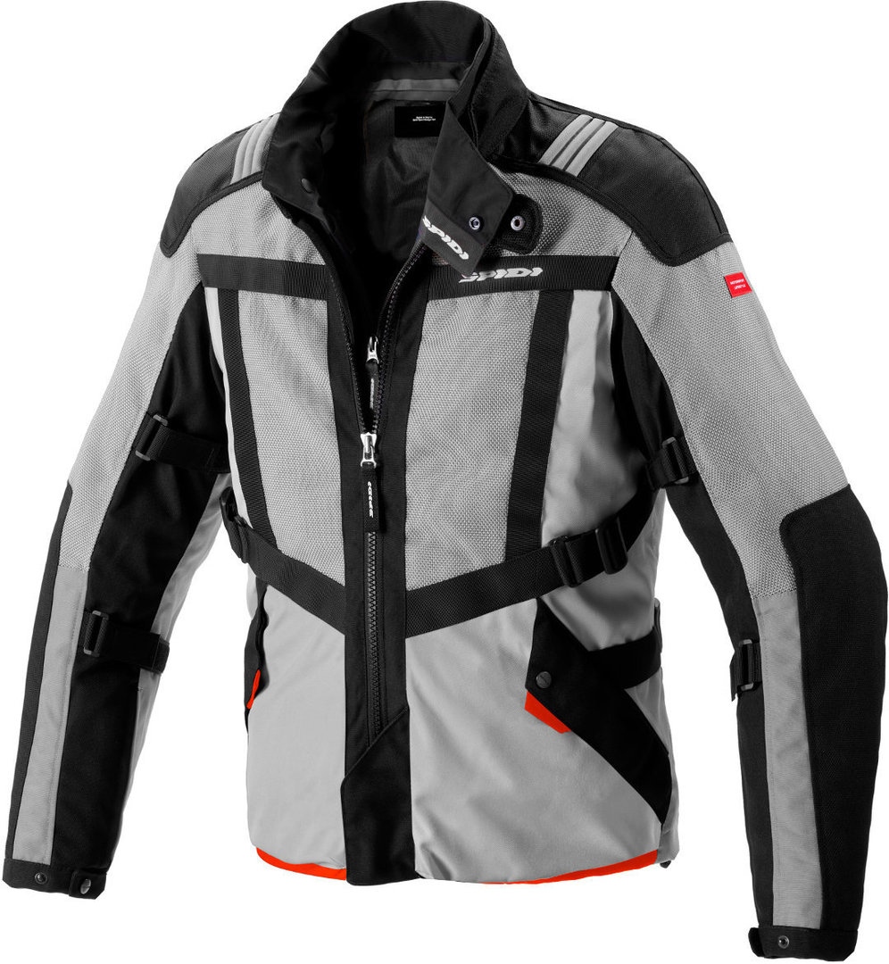 Spidi Netrunner H2Out Motorrad Textiljacke, schwarz-grau, Gre L, schwarz-grau, Gre L