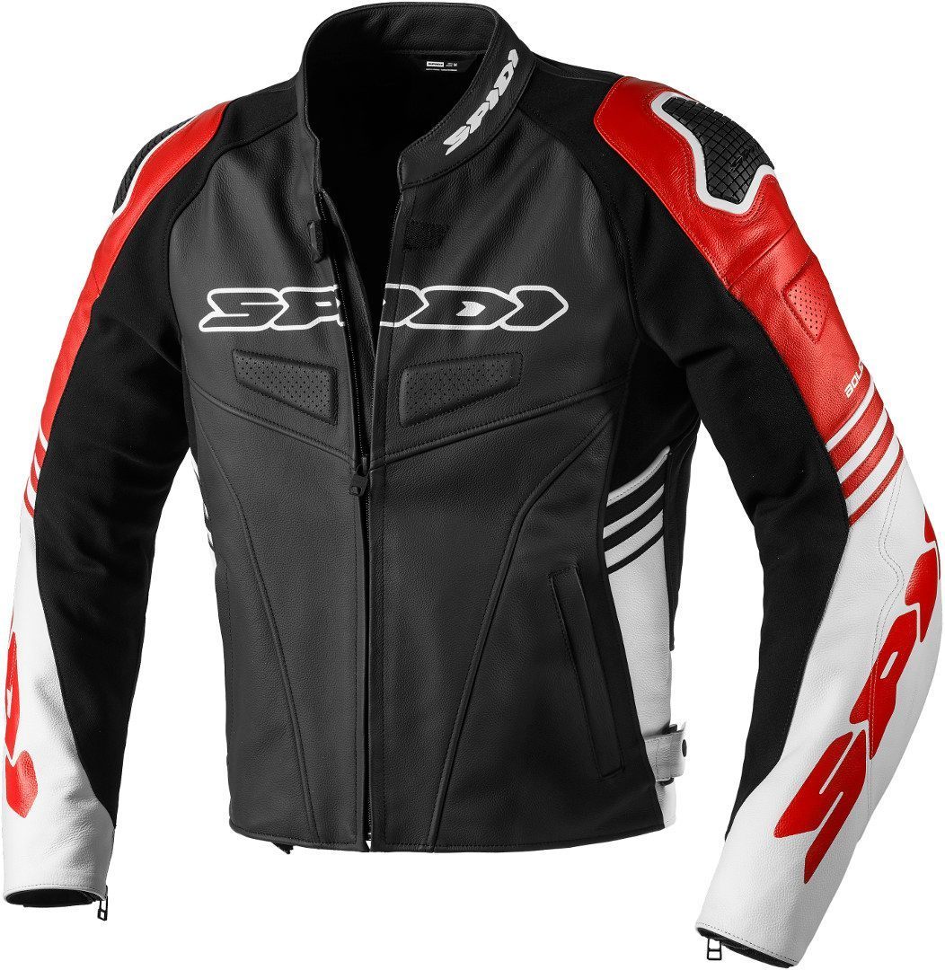 Spidi Track Warrior Motorrad Textiljacke, schwarz-rot, Gre 48, schwarz-rot, Gre 48