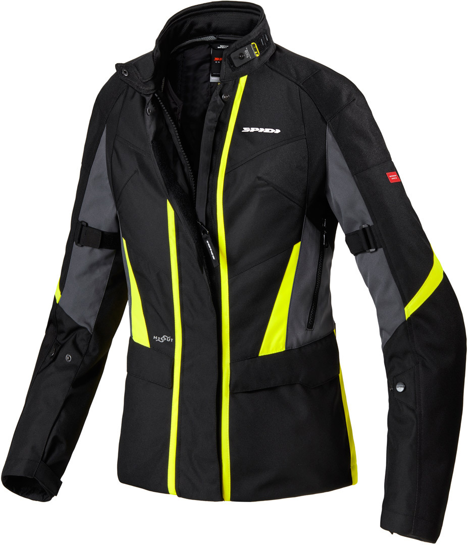 Spidi Traveler 2 Damen Motorrad Textiljacke, schwarz-gelb, Gre S, schwarz-gelb, Gre S