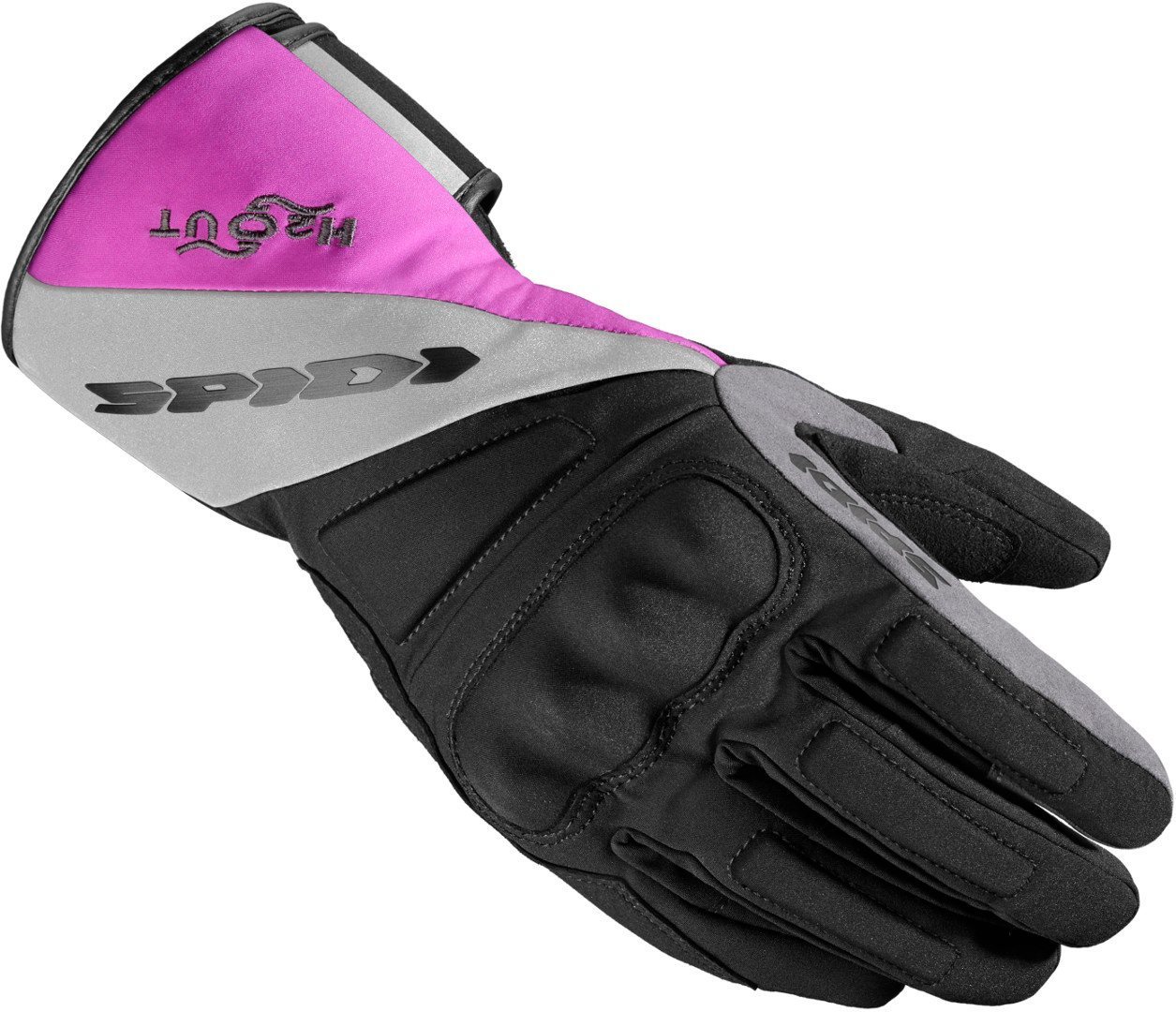 Spidi TX-T Damen Motorradhandschuhe, schwarz-pink, Größe M, schwarz-pink, Größe M