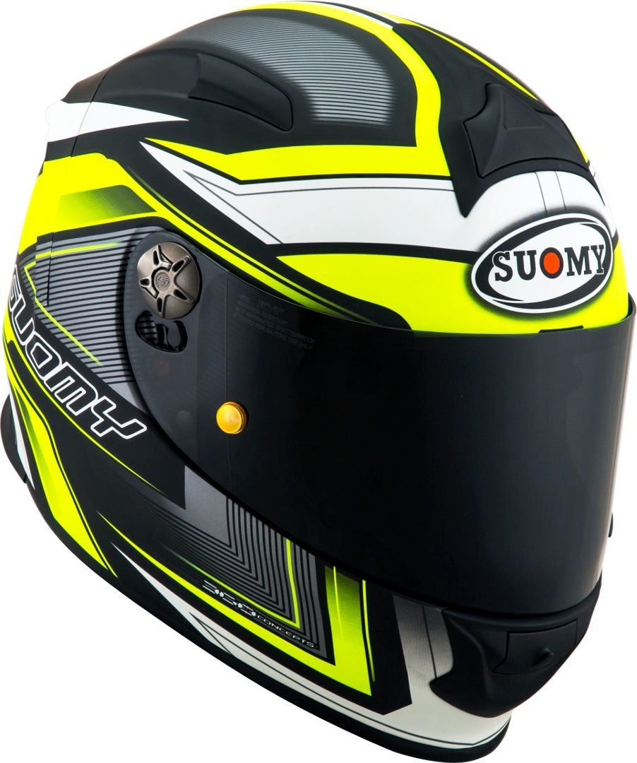 Suomy SR-Sport Engine Helm, schwarz-gelb, Größe L, schwarz-gelb, Größe L