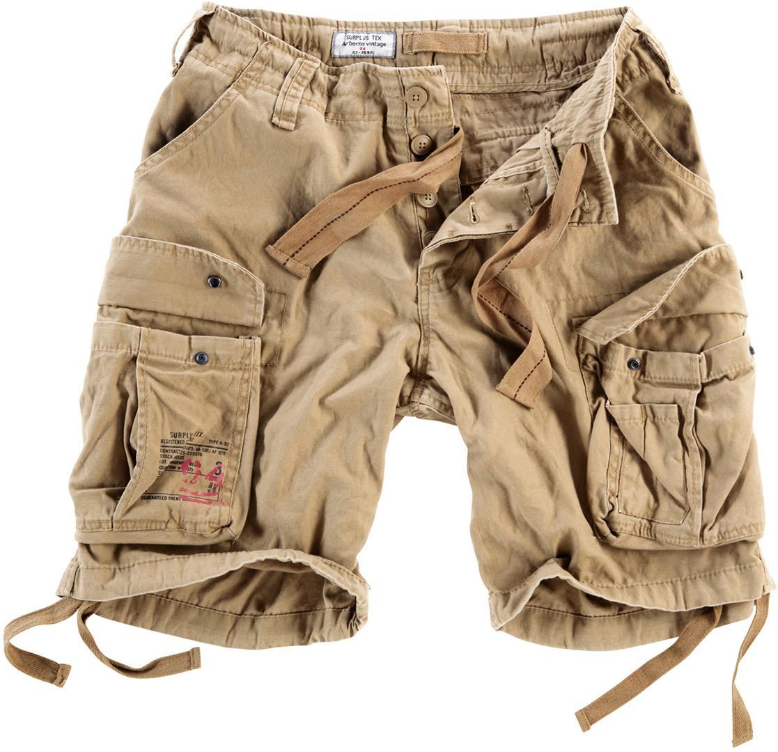 Surplus Airborne Vintage Shorts, beige, Gre L, beige, Gre L unter Bekleidung