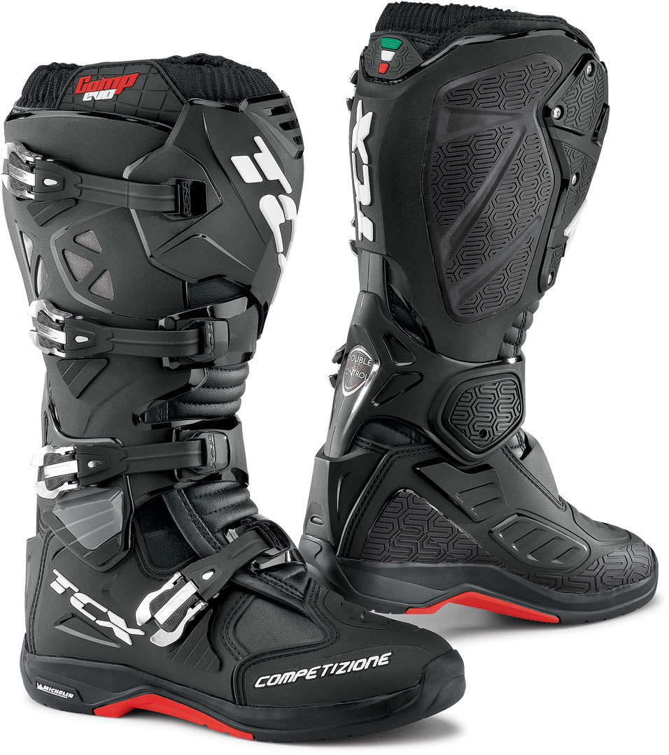 TCX Comp Evo 2 Michelin Motocross Stiefel, schwarz, Gre 48, schwarz, Gre 48