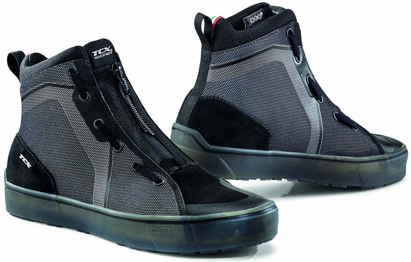 TCX Ikasu Wasserdichte Motorradschuhe, schwarz-silber, Gre 44, schwarz-silber, Gre 44