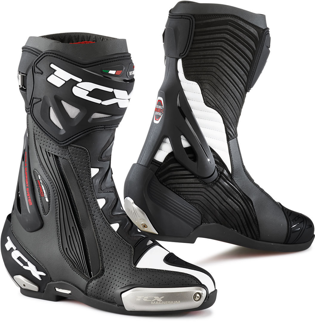 TCX RT-Race Pro Air perforierte Motorradstiefel, schwarz, Gre 45, schwarz, Gre 45