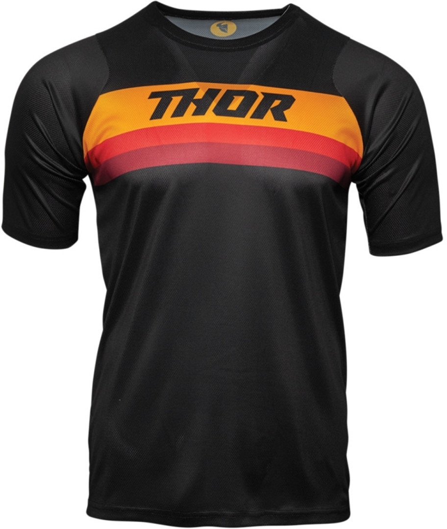 Thor Assist Fahrrad Kurzarm Jersey, schwarz-orange, Gre XS, schwarz-orange, Gre XS