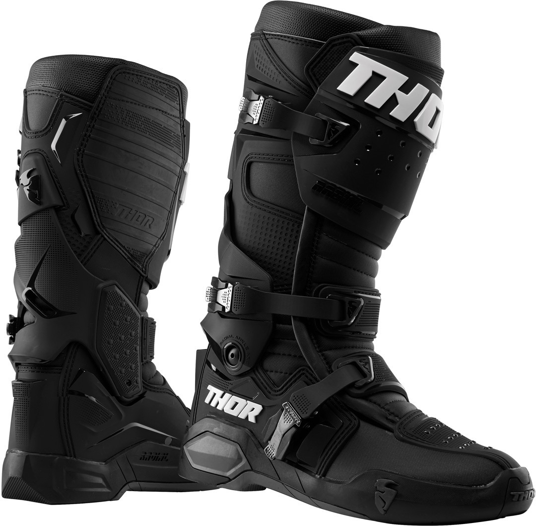 Thor Radial Motocross Stiefel, schwarz, Gre 49, schwarz, Gre 49