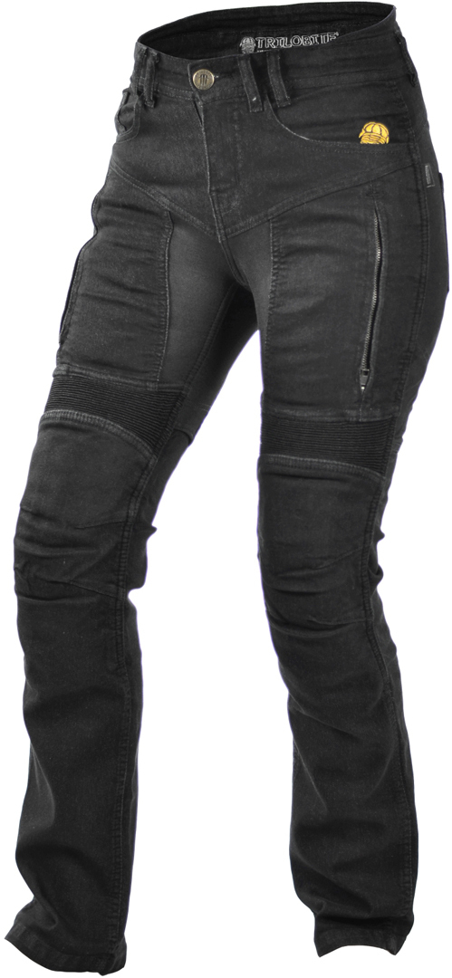 Trilobite Parado Black Damen Motorradjeans, schwarz, Gre 26, schwarz, Gre 26