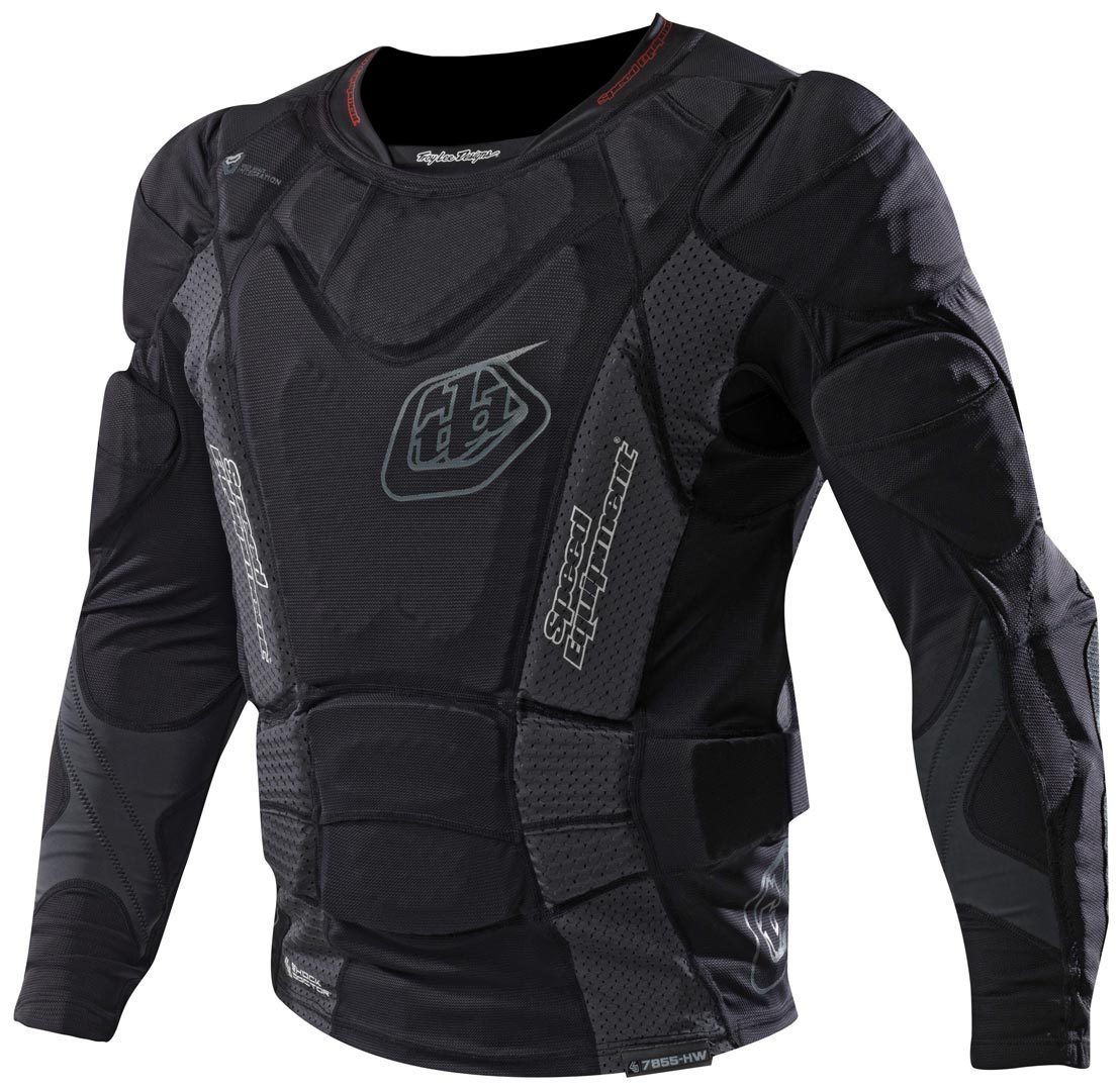 Troy Lee Designs 7855 LS Protektorenshirt, schwarz, Größe S, schwarz, Größe S