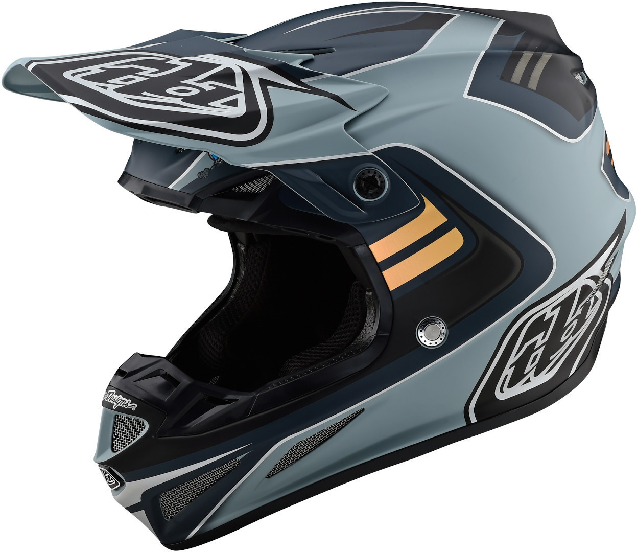 Troy Lee Designs SE4 Flash MIPS Motocross Helm, grau-silber, Gre XL, grau-silber, Gre XL