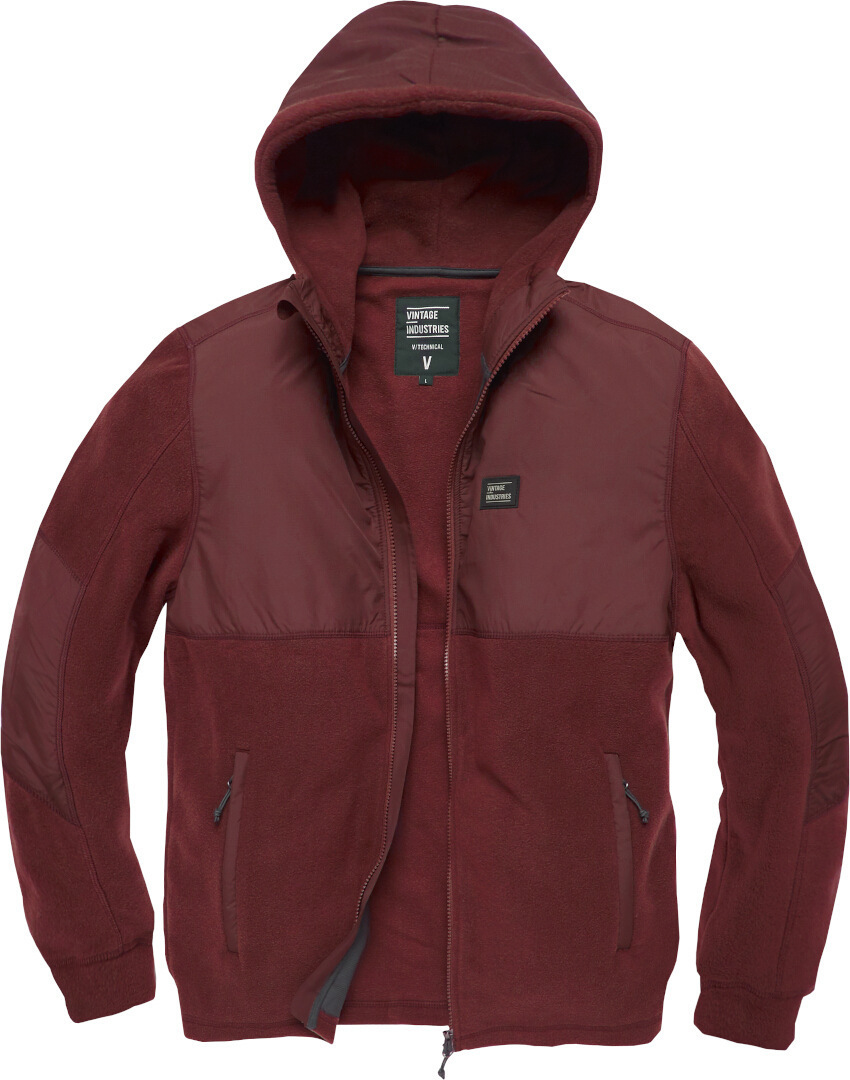 Vintage Industries Landell Polar Fleece Jacke, rot, Gre S, rot, Gre S