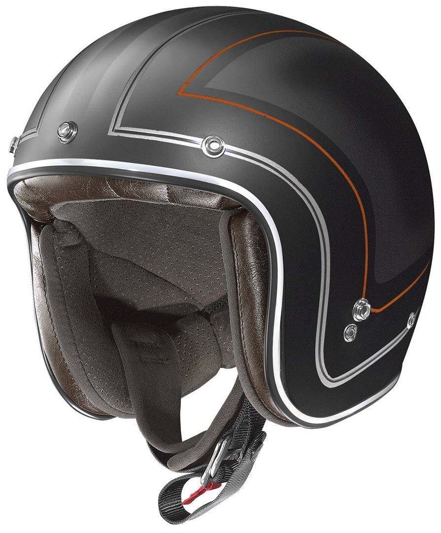 X-lIte X-201 Caliente Demi Jet Helm, schwarz, Größe S, schwarz, Größe S